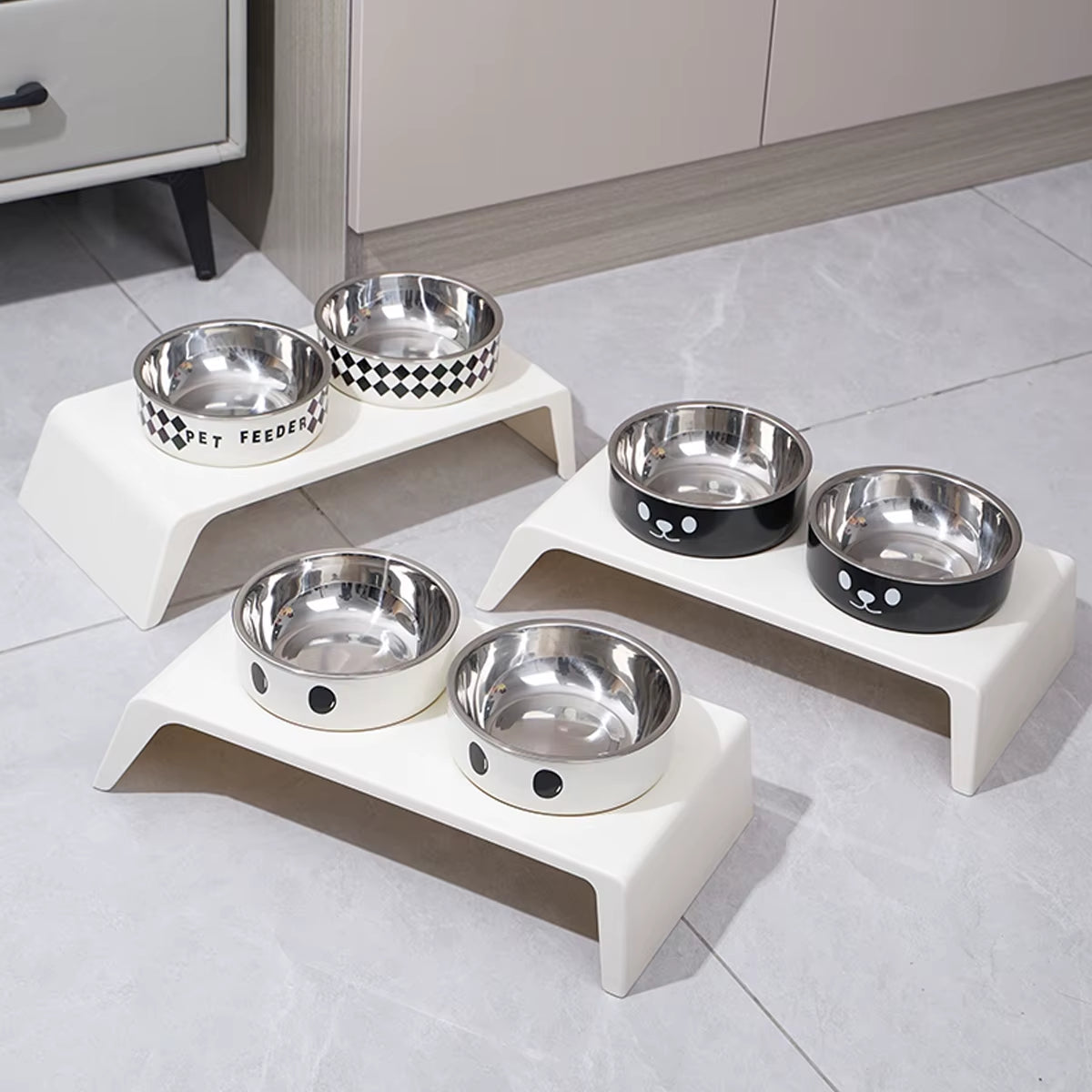 Elevate Your Pet's Dining Experience with Our Stylish Raised Dog Feeder Bowls - Perfect for Small to Large Dogs and Cats!