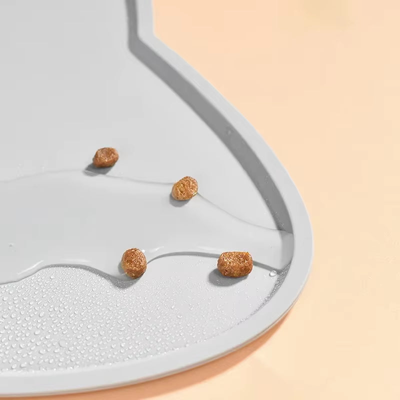 Ultimate Food Grade Silicone Cat & Dog Bowl Mat - Waterproof, Anti-Slip, and Easy to Clean for Happy Pets