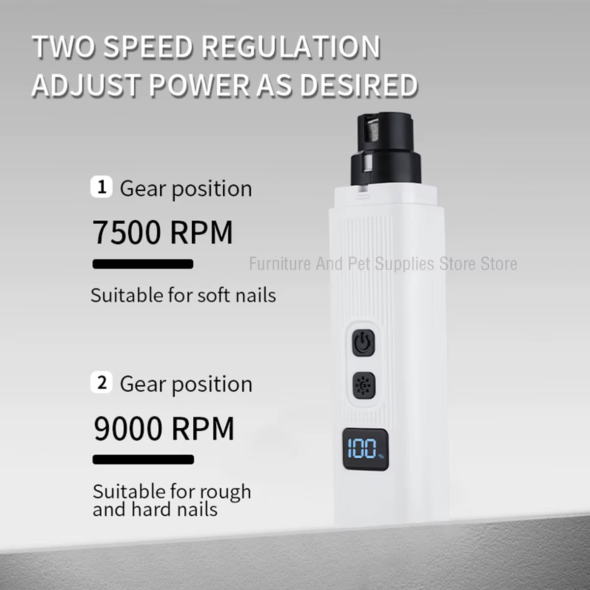 Rechargeable Electric Dog Nail Clippers with LED Light - Quiet and Efficient Nail Grooming for Dogs and Cats