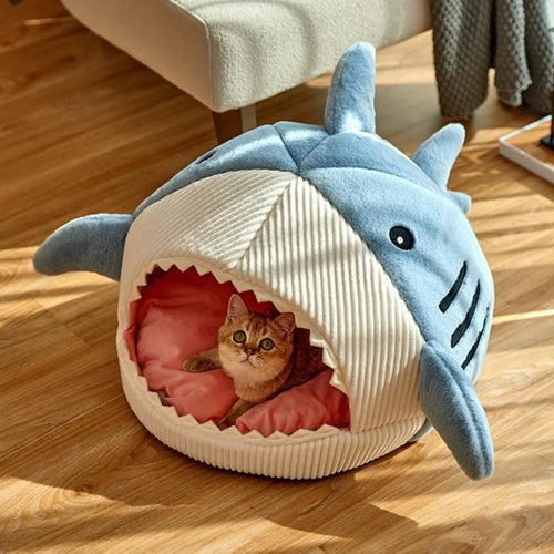 Indulge Your Pet with the Ultimate Luxury Plush Shark Bed – A Cozy Retreat for Playful Dreams