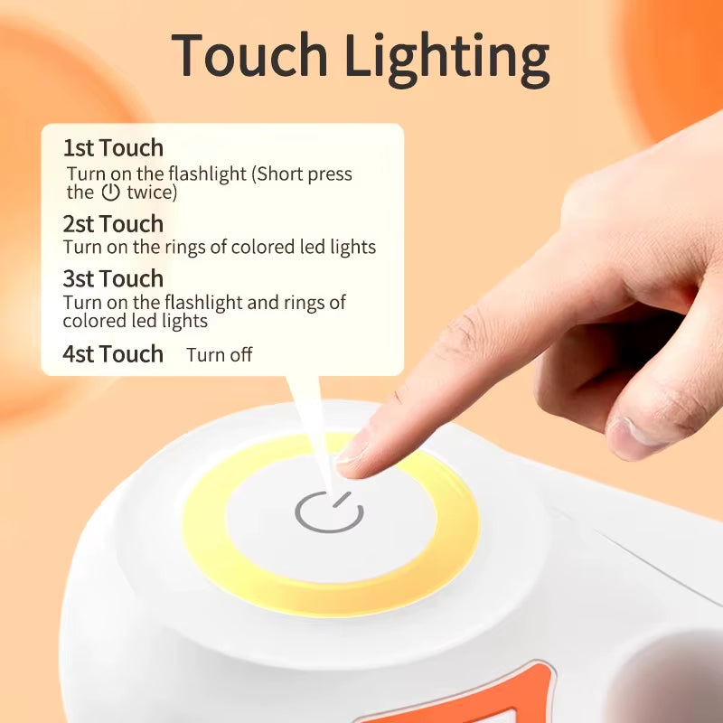 Experience Ultimate Freedom with the 5M Automatic Retractable Dog Leash Featuring a Built-In LED Flashlight - Durable Nylon Design for All Your Walking Adventures!