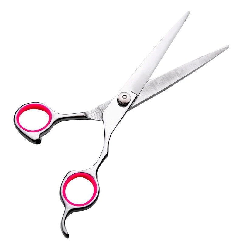 Professional Pet Dog Grooming Scissors Set - Stainless Steel Straight, Curved, and Thinning Shears with Trimmer Kits
