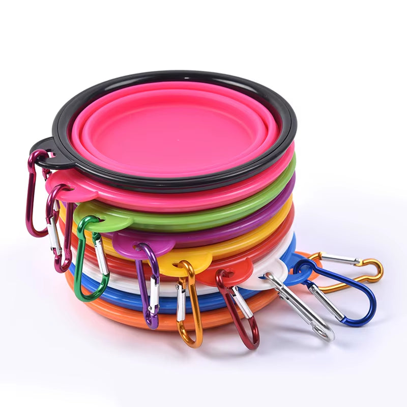 Ultimate 1000ml Collapsible Silicone Dog Bowl - Perfect for Travel and Outdoor Adventures!