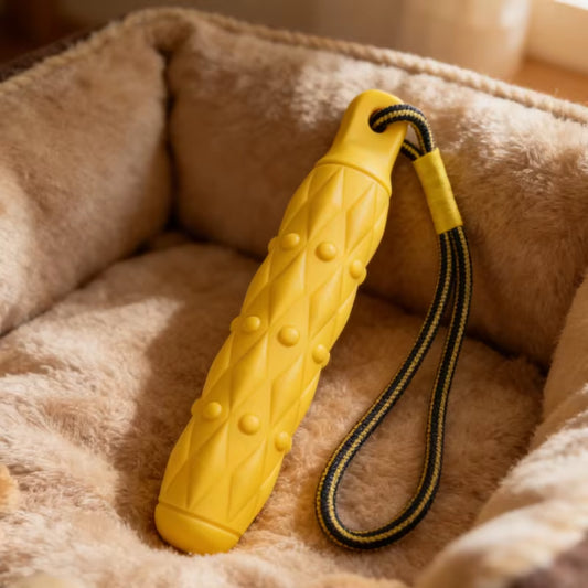 Indestructible EVA Chew Toy with Rope for Dogs - Tough, Safe, and Fun Playtime!