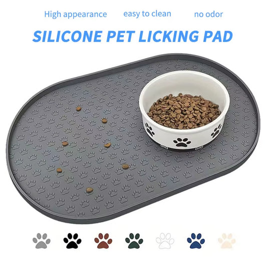Elevate Mealtime with Our 6-Color Silicone Pet Feeding Mats - Stylish, Easy to Clean, and Perfect for Dogs!