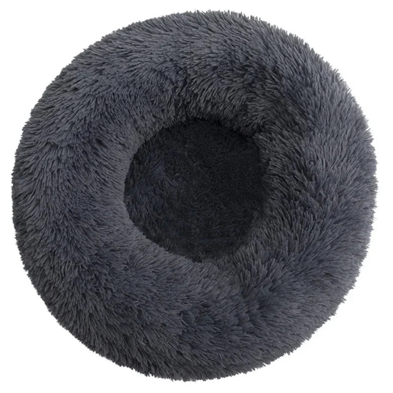 Cozy Plush Pet Bed for Large Dogs and Cats - 40-90Cm Round Design for Ultimate Comfort and Warmth