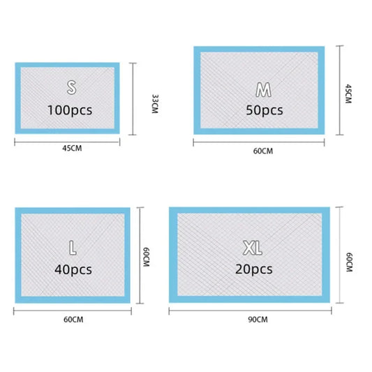 Quick-Dry Super Absorbent Disposable Pet Pads for Dogs and Cats - Keep Your Home Clean and Fresh!