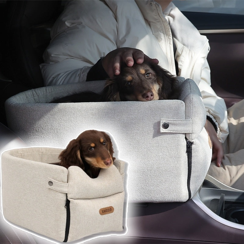 Ultimate Comfort and Safety: Portable Dog Car Seat Bed for Small Pets - Travel in Style!