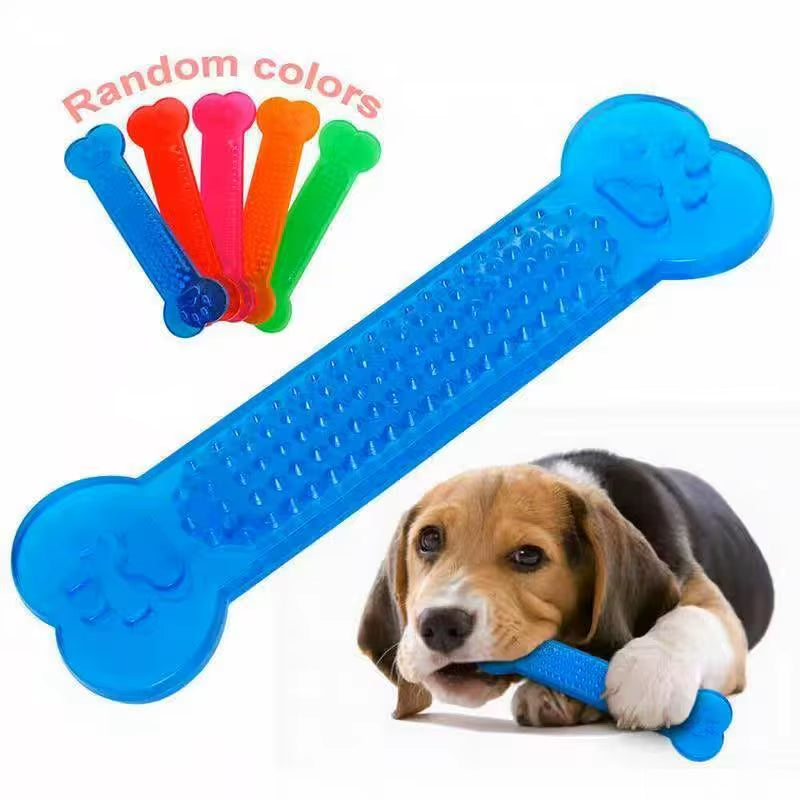 Durable Indestructible Rubber Bone Chew Toy for Dogs - Perfect for Aggressive Chewers and Training Games