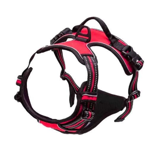Ultimate Reflective Adjustable Vest Harness for Small to Large Dogs - Breathable Comfort & Safety for Your Pet