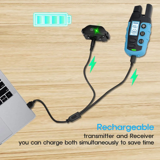 Revolutionary No Shock 3300Ft Dog Training Collar - Rechargeable Waterproof E-Collar with Remote Control for Effective Training