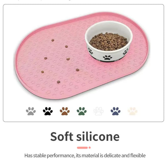 Elevate Mealtime with Our 6-Color Silicone Pet Feeding Mats - Stylish, Easy to Clean, and Perfect for Dogs!