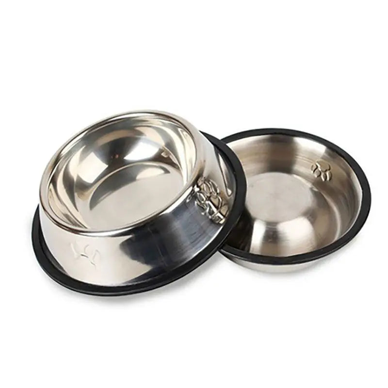 Elevate Your Pet's Dining Experience with the Paw Stainless Steel Skidproof Dog Bowl - Available in 6 Sizes!
