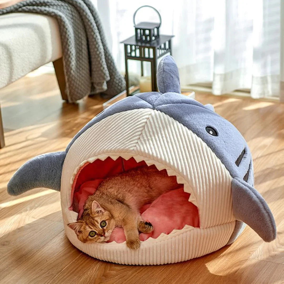 Indulge Your Pet with the Ultimate Luxury Plush Shark Bed – A Cozy Retreat for Playful Dreams