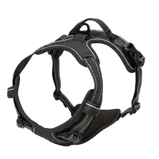 Ultimate Reflective Adjustable Vest Harness for Small to Large Dogs - Breathable Comfort & Safety for Your Pet