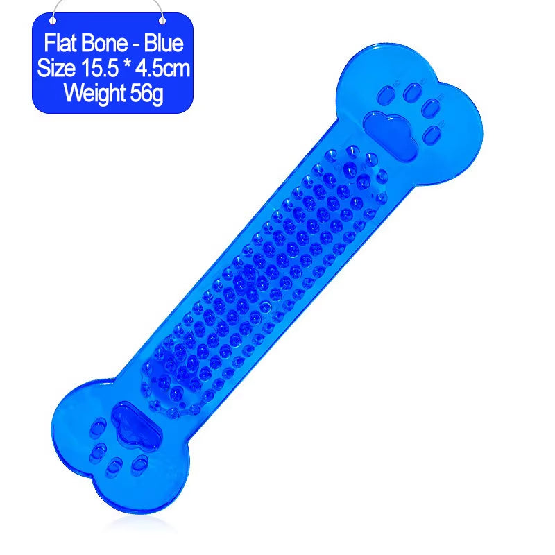 Durable Indestructible Rubber Bone Chew Toy for Dogs - Perfect for Aggressive Chewers and Training Games