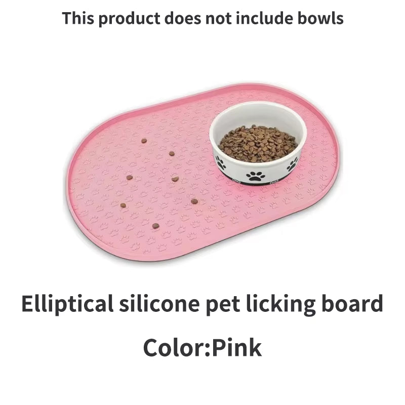 Elevate Mealtime with Our 6-Color Silicone Pet Feeding Mats - Stylish, Easy to Clean, and Perfect for Dogs!