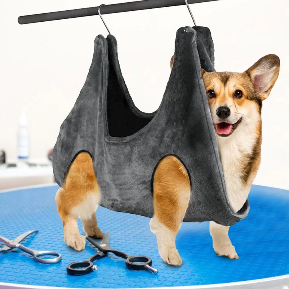 Transform Your Pet Grooming Experience with the Portable Dog and Cat Grooming Hammock - Breathable and Easy to Use!