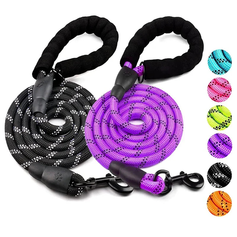 Durable Reflective Dog Leash for All Breeds - Perfect for Large, Medium, and Small Dogs!