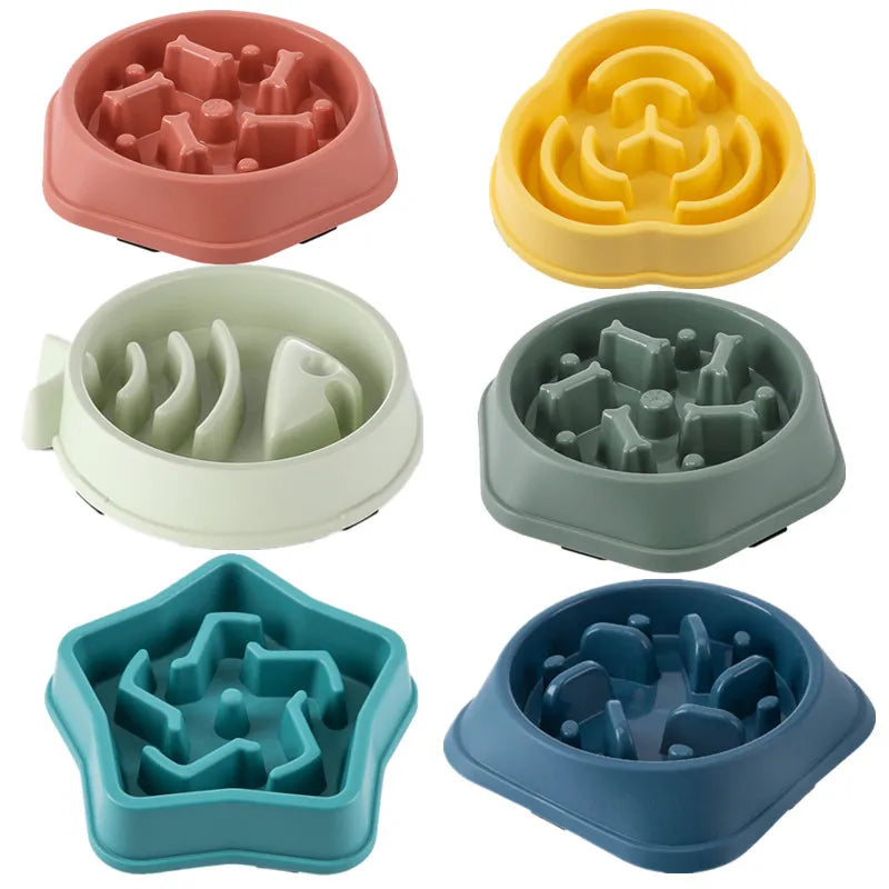 Elevate Your Pet's Mealtime with Our Colorful Slow Feeder Bowl - Anti-Choking, Non-Slip Design for Healthier Eating!
