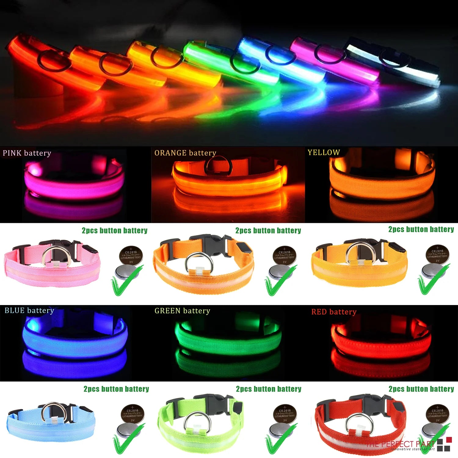 Illuminate Your Dog's Safety with Our LED Adjustable Blinking Collar – Waterproof and Stylish