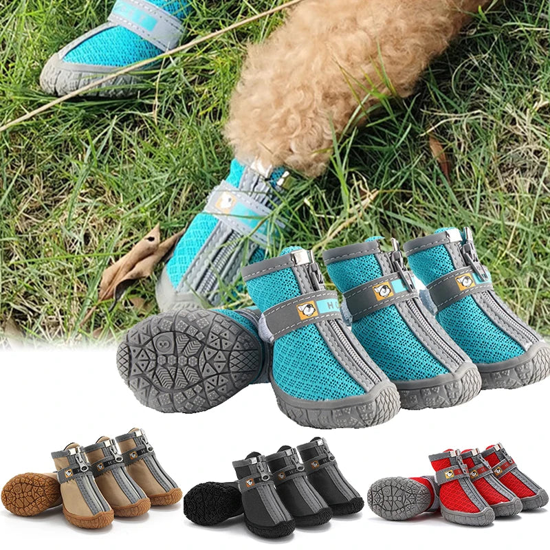 Protect Your Pup's Paws with Stylish Non-Slip Dog Shoes - Warm, Breathable, and Perfect for Any Adventure!