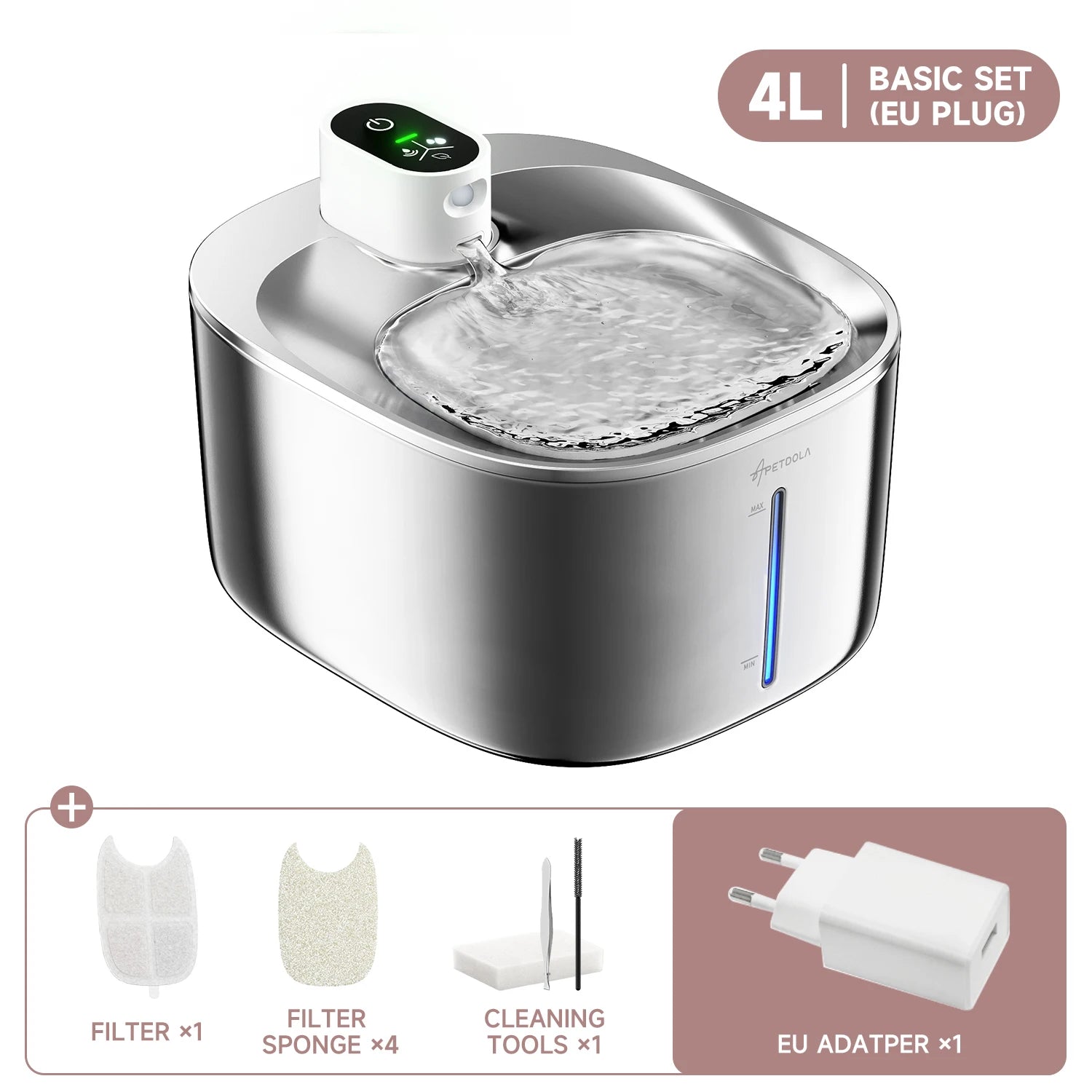Revolutionary 4L Wireless Cat Water Fountain - Auto Sensor Drinking Dispenser for Happy, Hydrated Pets!
