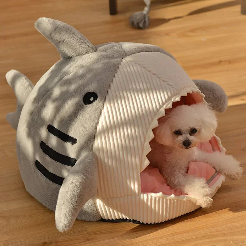 Indulge Your Pet with the Ultimate Luxury Plush Shark Bed – A Cozy Retreat for Playful Dreams