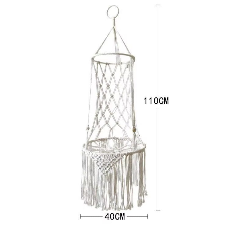 Elevate Your Cat's Comfort with Our Bohemian Handwoven Cotton Hammock Swing Bed - Perfect for Home Décor!