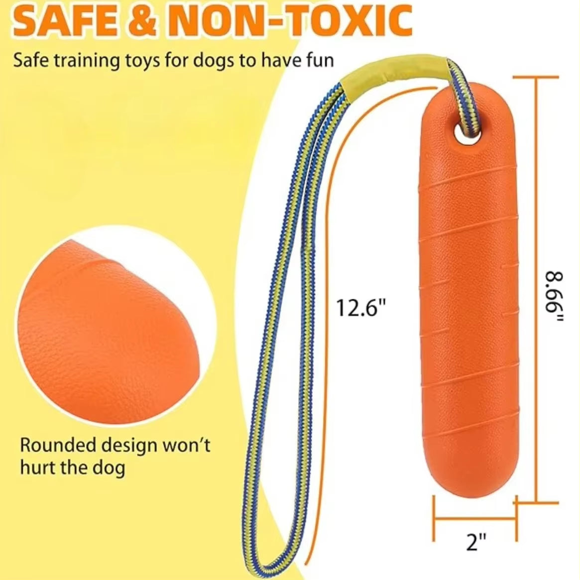 Durable EVA Floating Dog Training Stick - Interactive Bite-Resistant Toy for Outdoor Fun