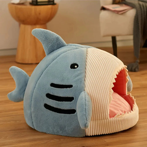 Indulge Your Pet with the Ultimate Luxury Plush Shark Bed – A Cozy Retreat for Playful Dreams