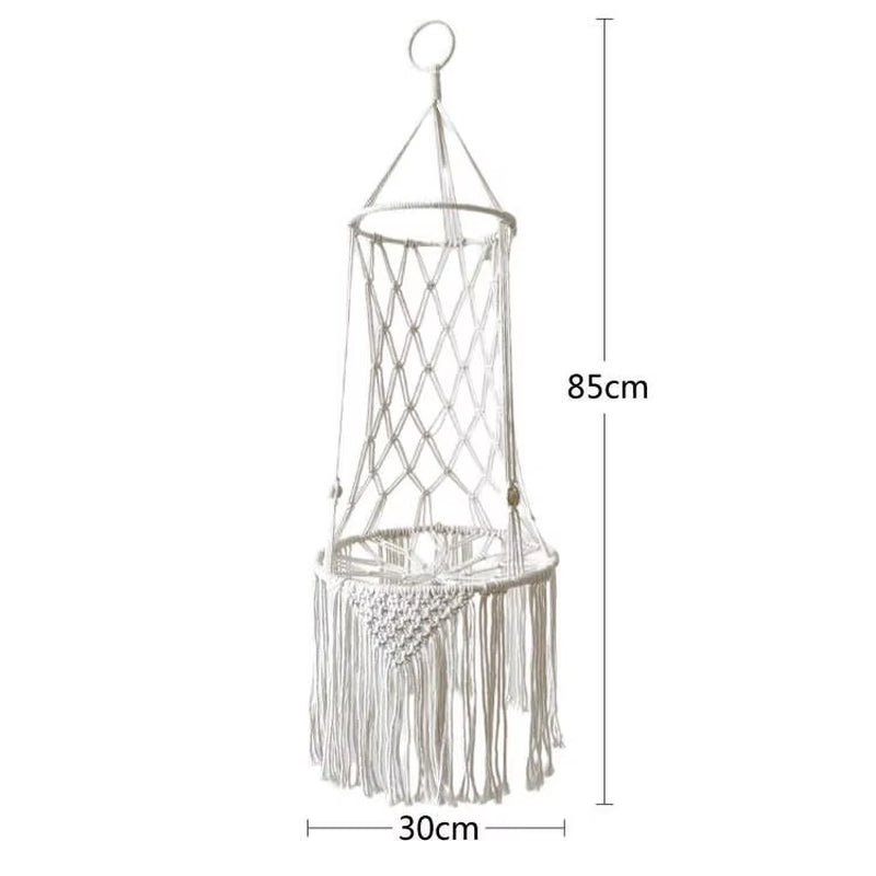 Elevate Your Cat's Comfort with Our Bohemian Handwoven Cotton Hammock Swing Bed - Perfect for Home Décor!