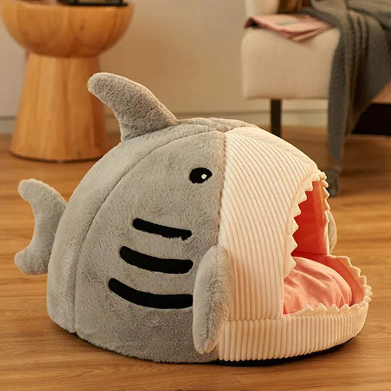 Indulge Your Pet with the Ultimate Luxury Plush Shark Bed – A Cozy Retreat for Playful Dreams
