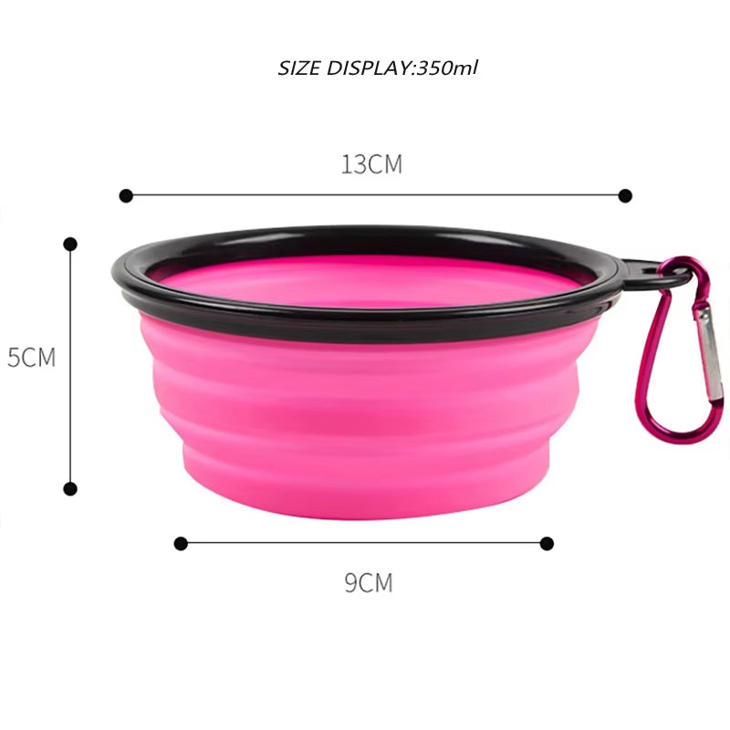 Ultimate 1000ml Collapsible Silicone Dog Bowl - Perfect for Travel and Outdoor Adventures!