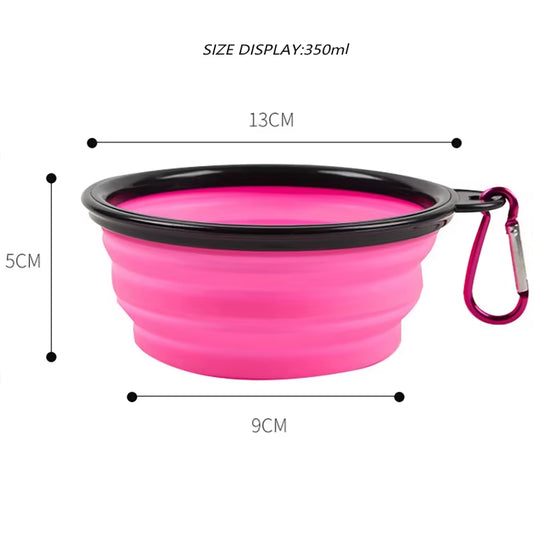 Ultimate 1000ml Collapsible Silicone Dog Bowl - Perfect for Travel and Outdoor Adventures!