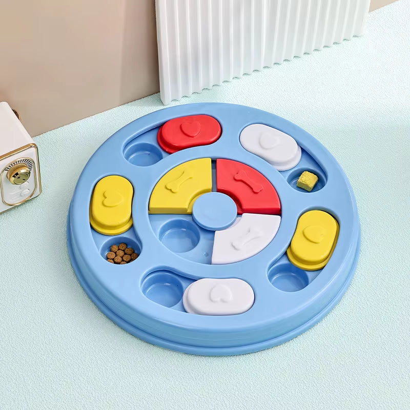 Engaging Smart Cat Puzzle Toy Interactive Turntable Feeder