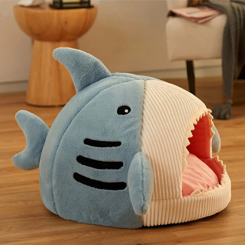 Indulge Your Pet with the Ultimate Luxury Plush Shark Bed – A Cozy Retreat for Playful Dreams