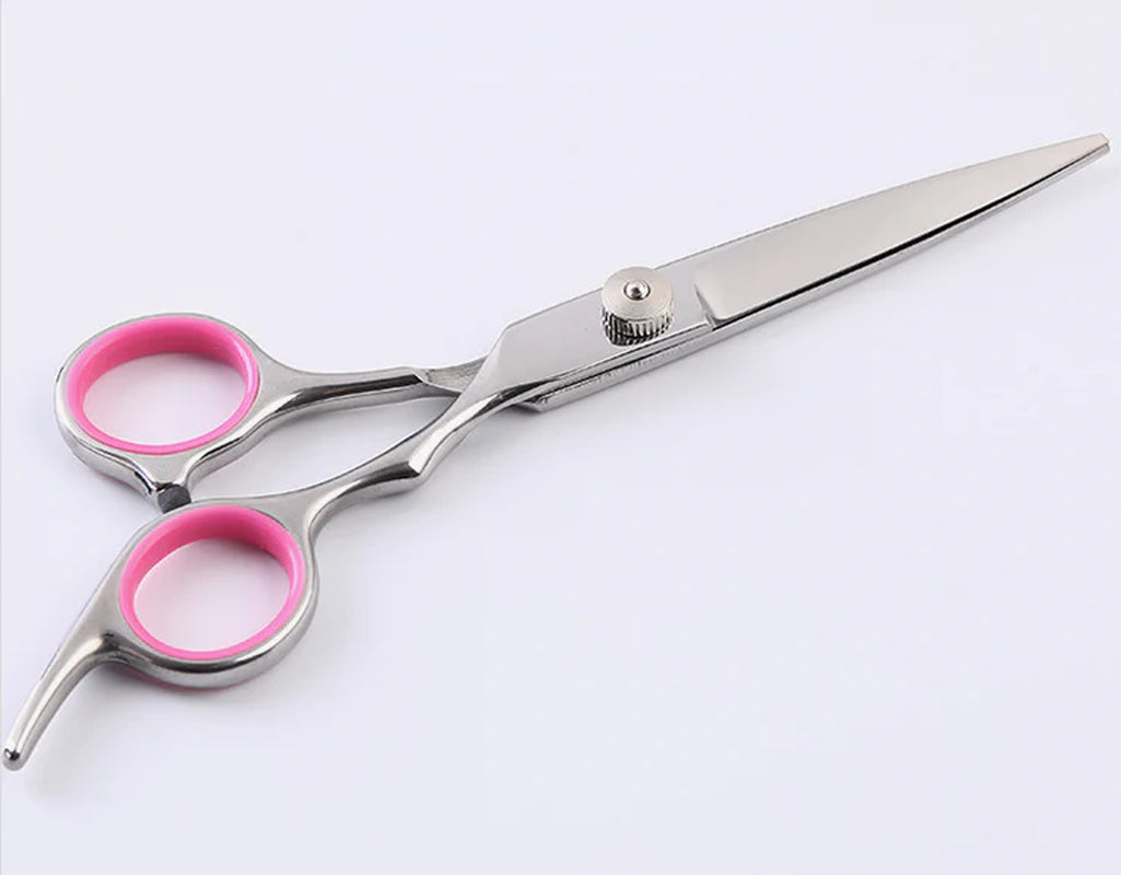 Professional Pet Dog Grooming Scissors Set - Stainless Steel Straight, Curved, and Thinning Shears with Trimmer Kits