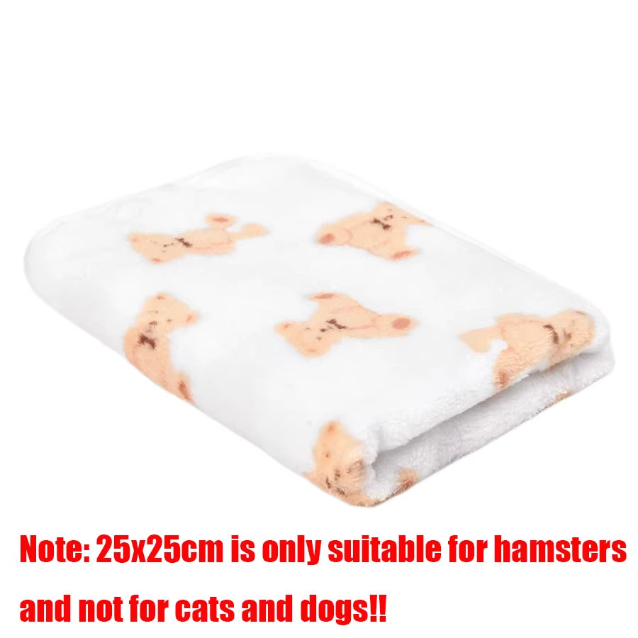 Cozy and Stylish Paw Print Pet Blanket - Soft Fluffy Flannel for Dogs and Cats