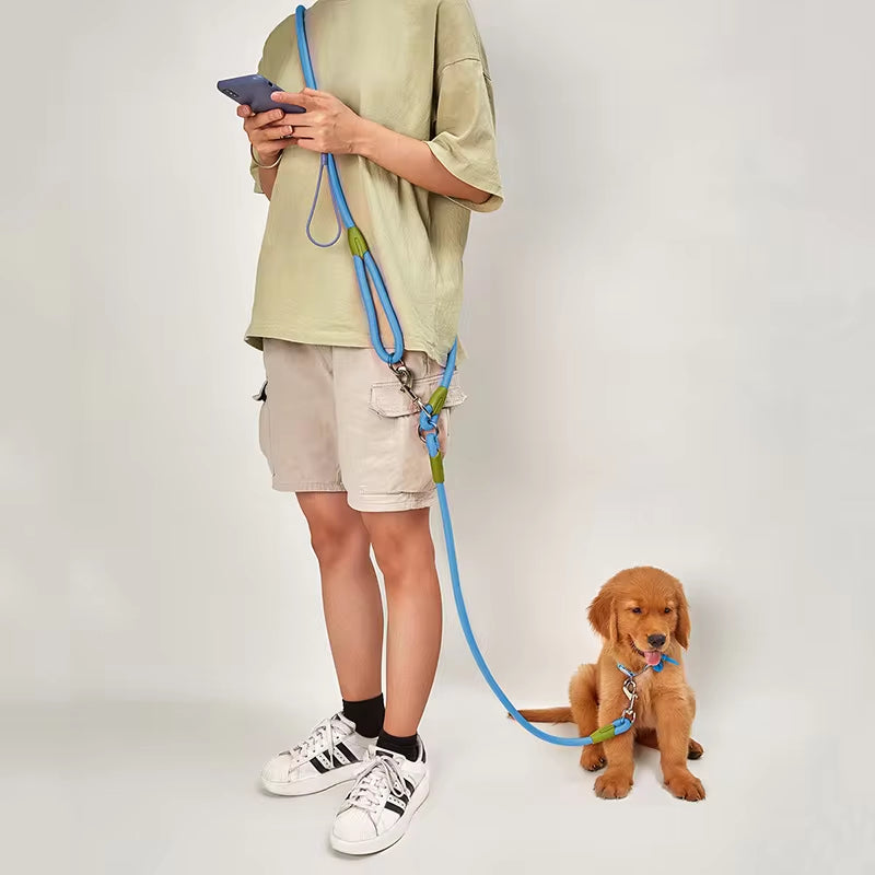 Hands-Free Reflective Nylon Leash for Dogs - Perfect for Running and Walking with Your Pet