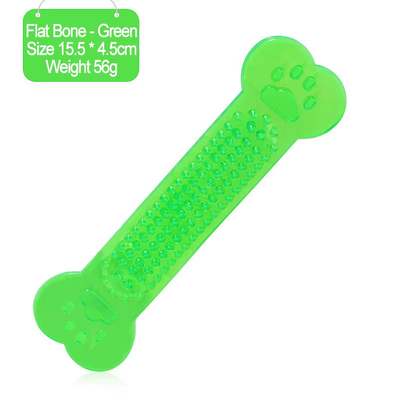 Durable Indestructible Rubber Bone Chew Toy for Dogs - Perfect for Aggressive Chewers and Training Games