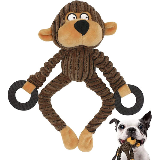 Interactive Plush Squeaky Puppy Chew Toys - Perfect for Teething and Playtime with Small Dogs