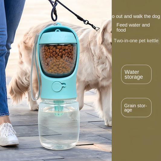 Portable Water Bottle for Dogs and Cats - Convenient Food and Water Container for Outdoor Adventures