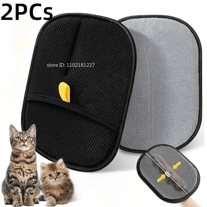 Revolutionary Pet Hair Removal Gloves - Effortlessly Eliminate Fur from Your Home and Pets!