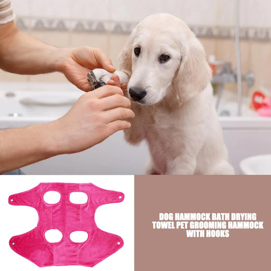 Transform Your Pet Grooming Experience with the Portable Dog and Cat Grooming Hammock - Breathable and Easy to Use!