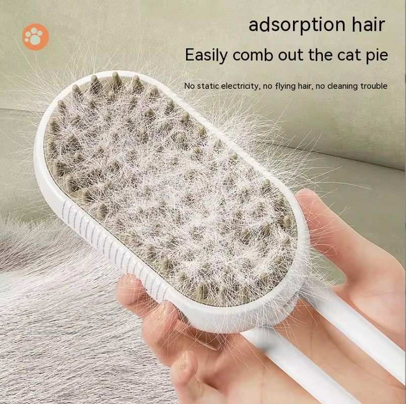 Revolutionary Pet Spray Comb for Cats and Dogs - Electric Hair Removal & Massage Brush with One-Click Water Spray