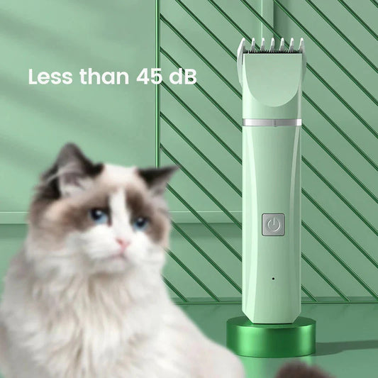 Transform Your Pet's Grooming Routine with the Ultimate 4-in-1 Electric Grooming Kit for Cats and Dogs