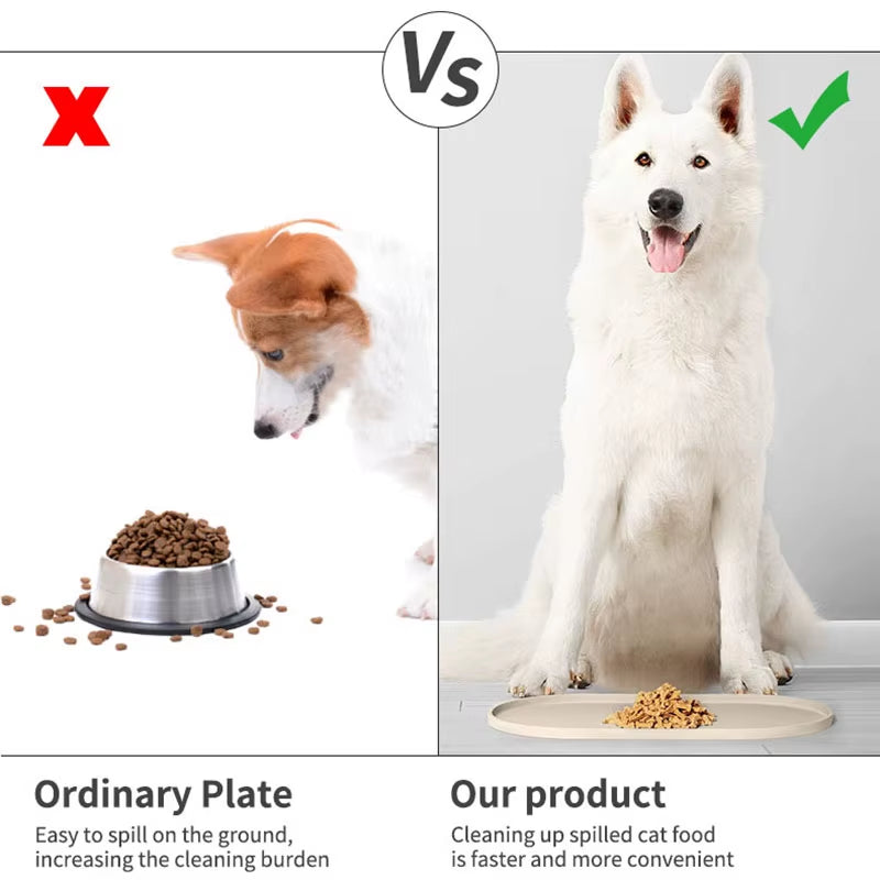 Elevate Mealtime with Our 6-Color Silicone Pet Feeding Mats - Stylish, Easy to Clean, and Perfect for Dogs!