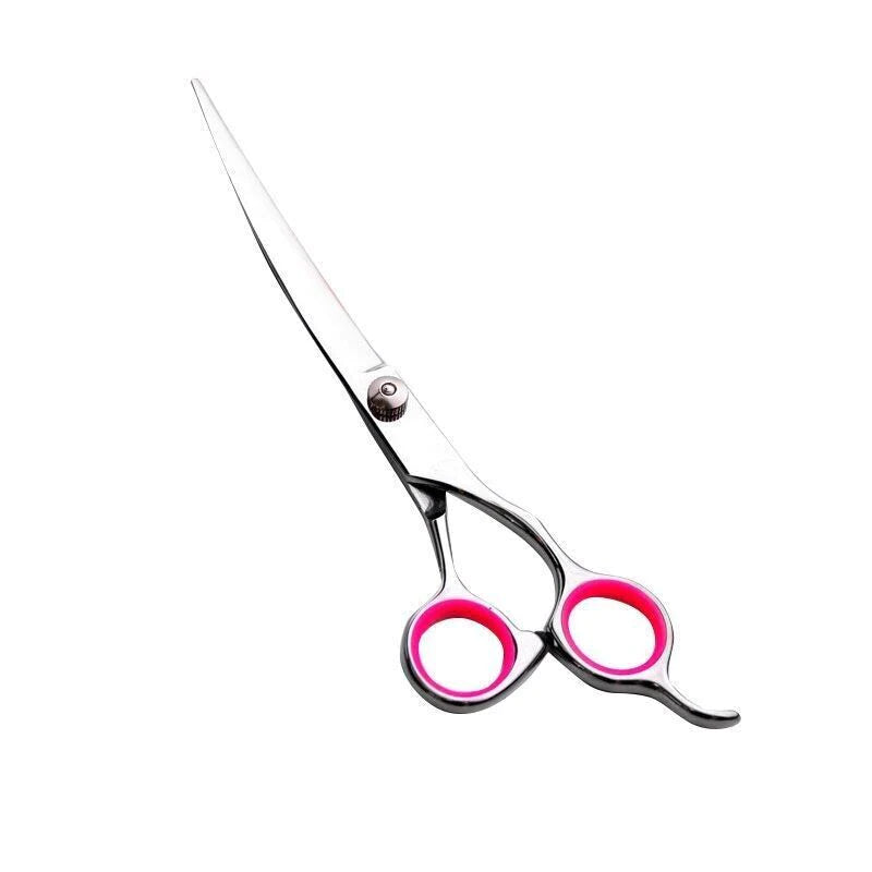 Professional Pet Dog Grooming Scissors Set - Stainless Steel Straight, Curved, and Thinning Shears with Trimmer Kits