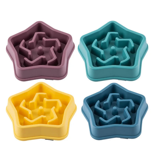Elevate Your Pet's Mealtime with Our Colorful Slow Feeder Bowl - Anti-Choking, Non-Slip Design for Healthier Eating!